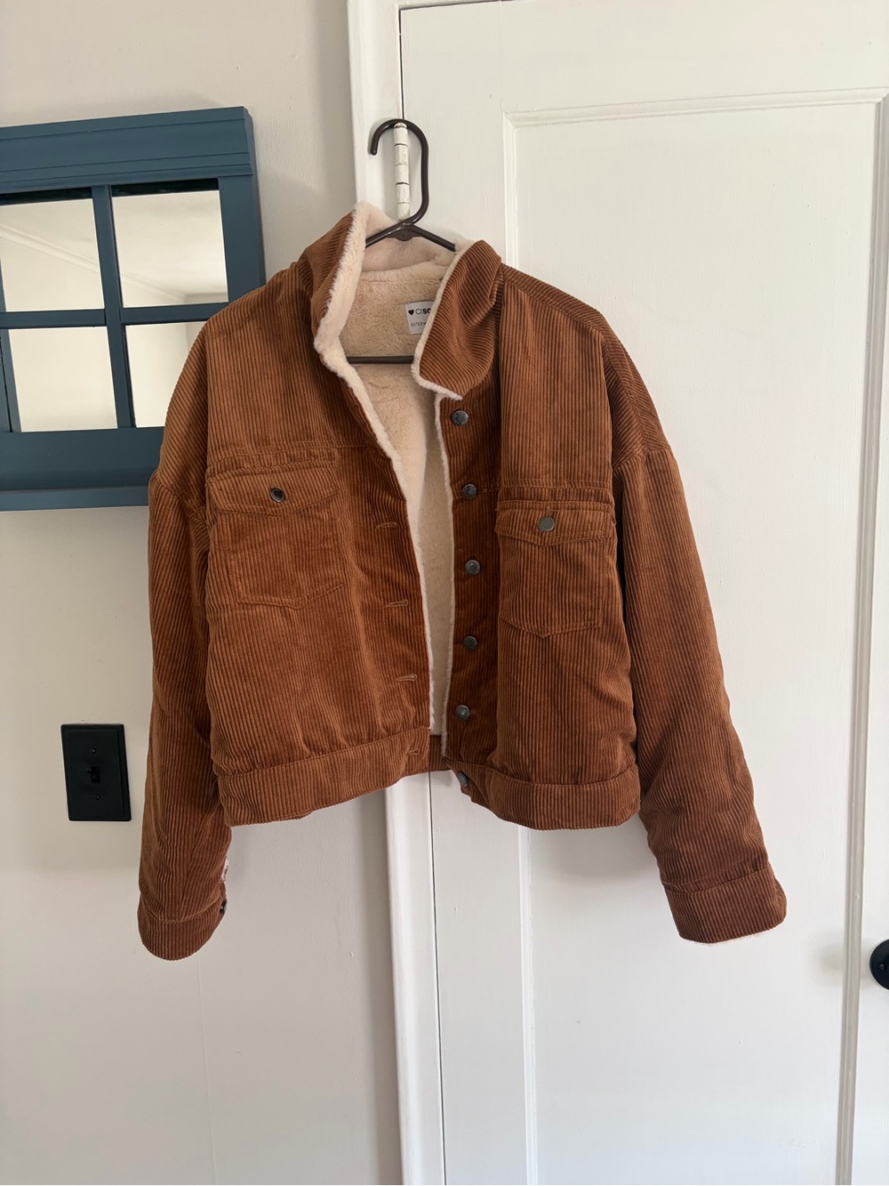Ci Sono Cream Faux Fur Jacket